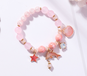 High Quality Cable <strong>Wire</strong> Skirt Dress Charm <strong>Bracelets</strong> Steel <strong>Wire</strong> Murnao <strong>Glass</strong> Bead DIY <strong>Bracelets</strong> with Personalized Charm