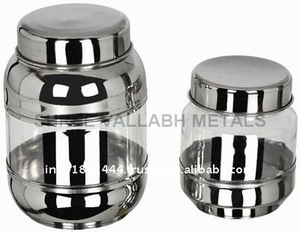 Stainless Steel See-Through Canister for Back to School Use for Spices - Product Image 2