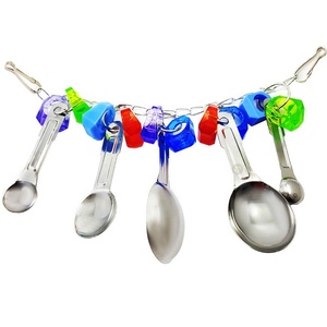 Papegaai Speelgoed Lepel-Kleurrijke Rvs & Acryl Kooi Snavel Conditioner voor Vogel <span class=keywords><strong>s</strong></span> met Zachte Snavels-Goede voor Vogel Mentale