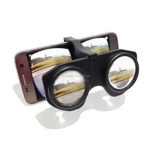 Katlanır Mini VR gözlük 3D VR gözlük 2.0 sanal gerçeklik logosu özel