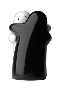 Salero y Pimentero de Cerámica con Diseño de Fantasmas Abrazándose, Regalo de Halloween - Product Image 2