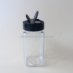 PET pot 275 ml en plastique contenant des épices avec papillon cap/poivre shaker - Product Image 1