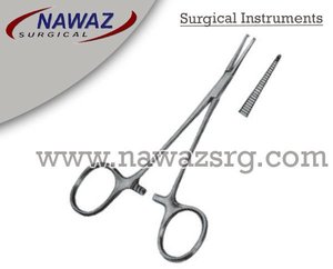 Producto más vendido Halstead, pinzas hemostáticas delicadas, rectas, 1x2 dientes, 12cm, pinzas personalizadas de acero inoxidable, instrumentos - Product Image 2