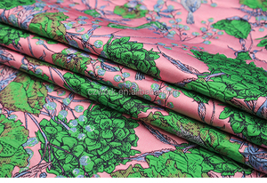 ผ้าด๊อกบี้แบบลายริ้วสำหรับเสื้อผ้าเด็กผู้หญิงผ้าโพลีเอสเตอร์100% สองหน้าผู้ผลิตจีน - Product Image 2