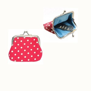 Coin Pouch Purse <strong>Canvas</strong> Gift Jewelry Pouch Clasp Closure <strong>Wallet</strong> - Product Image 1