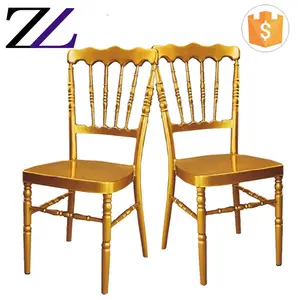 Sillas de banquete de metal dourado, de alta qualidade, para casamento, chiavari, decorações de cadeira para cafeteria