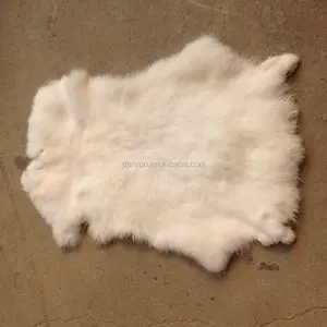 Real Natural Rabbit Fur Plate Skin fur natural color rabbit fur scrap--DR