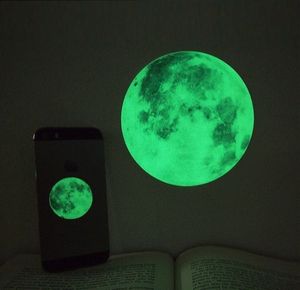 Luminous Mondlicht Aufkleber Hause Kinderzimmer Wand-dekor Glow In <span class=keywords><strong>The</strong></span> Dark DIY Wandaufkleber Wohnzimmer Wohnkultur - Product Image 1