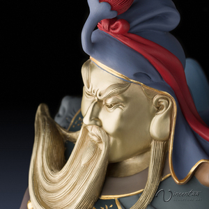 Compras en línea regalo promocional arte del metal escultura de bronce kwan kung en miniatura - Product Image 5