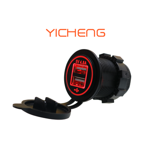 Soket USB BUS Otomatis DC 12V 24V Dual 5V 2.4A 4.8 Ampere 4.8A Pengisi Daya Mobil - Product Image 3