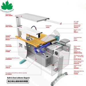 Wellwillgroup Customize Design <strong>Corner</strong> Dental Lab <strong>Bench</strong> - Product Image 2