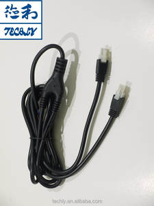 Venta al por mayor personalizada 2464 18Awg 2 Pin Mini Fit DC Output VDE Power Cable Assembly para aplicaciones electrónicas - Product Image 3