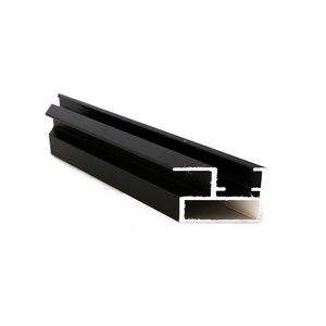 Nero verniciato a polvere estrusione di alluminio profilo per la cornice - Product Image 3