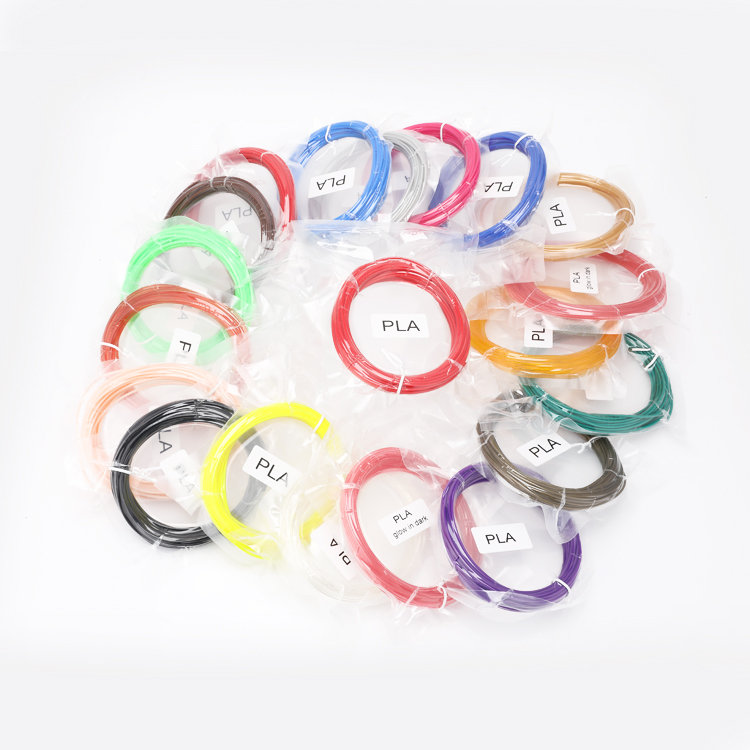 20 разных цветов pla, расходные материалы для 3d-ручки, наполнители для 3d-ручки