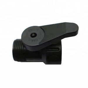 Válvula de cierre de manguera de jardín ecológica de plástico POM negro duradero de 3/4 "para uso en el jardín - Product Image 1