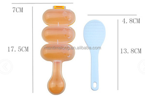 Moule à <span class=keywords><strong>Sushi</strong></span> en silicone, 3 petites boules de riz avec une cuillère shaker - Product Image 6