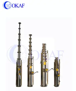 3-18M antenna mast vehicle mounted telescopic mast manual tower