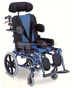 Silla de Ruedas Reclinable con Respaldo Alto y Estructura de Aluminio para Niños con Parálisis Cerebral - Product Image 6