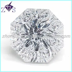 Brilliant Octagon Shape Millennium Cutting Weiße Zirkon Edelsteine