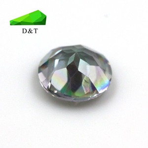 Pietra Sfaccettata Naturale <span class=keywords><strong>Topazio</strong></span> Gemma Rotonda per Gioielleria <span class=keywords><strong>Topazio</strong></span> <span class=keywords><strong>Mistico</strong></span> per Creazione di Gioielli - Product Image 3