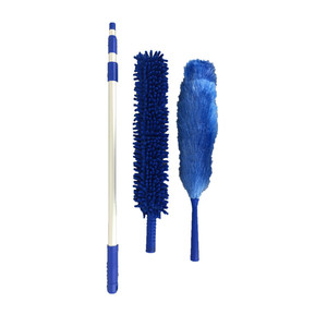 3 sezione Allungabile In Alluminio Palo con PP Testa Duster e Ciniglia Spolverino testa - Product Image 2