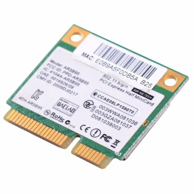 Scheda di Rete del computer portatile AR5B95 AR9285 WiFi Mezza Mini PCI-E Scheda di rete Wireless Per 518436-002 Del Computer portatile VCA66 P30