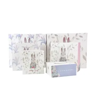 Fancy Print Papier Gift Carrier Verpakking Tassen Winkelen Zak Met Handvat