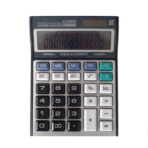 Calculadora de escritorio LCD grande de 12 dígitos de alta calidad, novedad, pantalla de verificación electrónica financiera de 112 pasos - Product Image 1