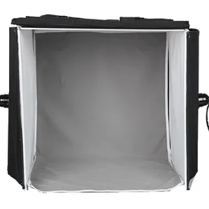 Mini <span class=keywords><strong>caja</strong></span> de luz profesional para estudio fotográfico, <span class=keywords><strong>caja</strong></span> de luz portátil para joyería, 40x40cm, 50x50cm, 60x60cm, color blanco y negro - Product Image 1
