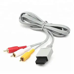 สายสัญญาณเสียงวิดีโอ AV Composite 3RCA สำหรับคอนโซลเกม Nintendo Wii U