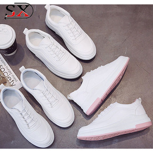 2018 Nuovo Arrivo Delle Ragazze di Colore Bianco Scuola Tela Casual Scarpa Da Tennis Delle Donne Confortevole Gomma Lace Up Scarpe - Product Image 2