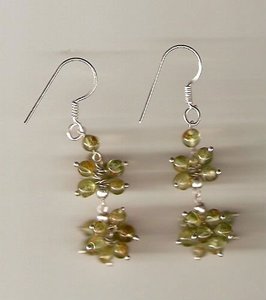 Elegant and Luxurious Fine Ear <b>Wire</b> Earrings Sterling <b>Silver</b> with Quartz for Women's Engagement Anniversary or Gift - Product Image 1