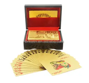 Khuyến mại Quà Tặng 24 Karat Vàng Playing Cards 500 Euro Sưu Tập Thẻ