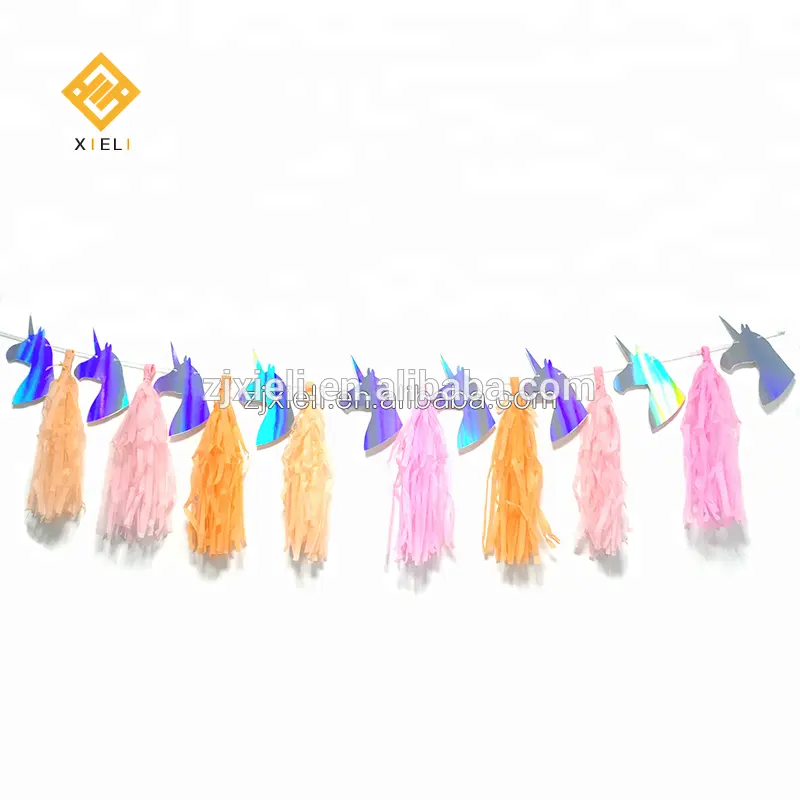 New Products Ideas 2021 Baby Shower Decorations Party Supplies Unicorn Birthday Party Banner Party Garland
