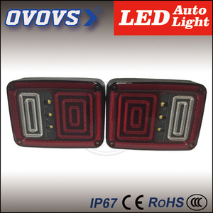 OVOVS новый 12 В 24 В led <span class=keywords><strong>jeep</strong></span> wrangler задний фонарь с тормозной обратного функция поворота