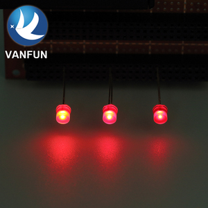 Vanfun 5 mét Flat Top <span class=keywords><strong>LED</strong></span> Diode khuếch tán màu nhấp nháy màu đỏ phát ra các tính năng nhấp nháy màu đỏ 5V Max đảo ngược điện áp - Product Image 5