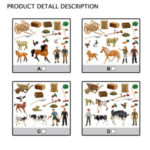 2019 <span class=keywords><strong>animali</strong></span> di plastica di buona qualità caldi giocattoli Happy Farm Set Toys - Product Image 2