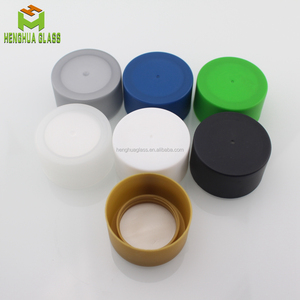 Wholesale 350ml Round Cylinder Shaped Beverage Glass Bottle with Color Plastic Lid 12oz Voss Water Bottle Screw Cap Seal Type - Product Image 6