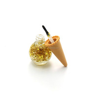 Vernis à ongles bio pour enfants CC5258 avec paillettes brillantes, vente en gros, étiquette privée, flacon en verre, pelable à l'eau, certifié Halal