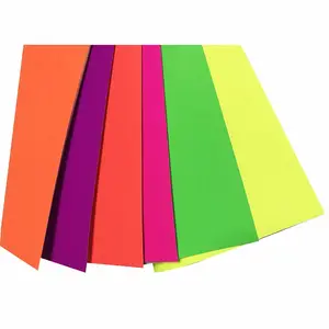 OEM Factory Wholesale Self Adhesive A4 Size Colour Fluorescent Sticker Paper