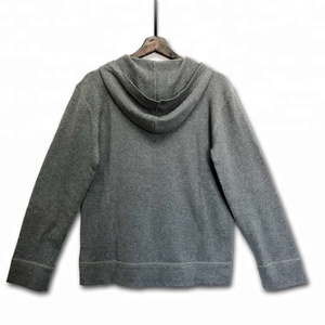 P18B149CH Unisex da <span class=keywords><strong>uomo</strong></span> e da donna all'ingrosso a maniche lunghe in lana <span class=keywords><strong>Cashmere</strong></span> con cappuccio e Zip Cardigan maglione caldo <span class=keywords><strong>cappotto</strong></span> invernale - Product Image 4