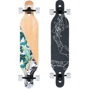 Venta al por mayor de <span class=keywords><strong>arce</strong></span> <span class=keywords><strong>canadiense</strong></span> de skateboard en blanco longboard - Product Image 3