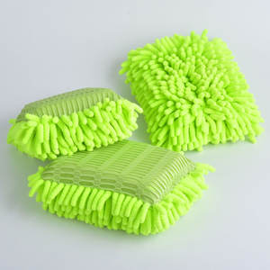 <span class=keywords><strong>Éponge</strong></span> en microfibre, Chenille, tampon de nettoyage <span class=keywords><strong>magique</strong></span>, <span class=keywords><strong>pour</strong></span> voiture, vente en gros, 100 pièces - Product Image 6
