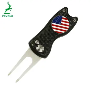 Số Lượng Lớn Golf Divot Sửa Chữa Switchblade Công Cụ/Bóng Marker, Kim Loại Trống Golf Divot Công Cụ