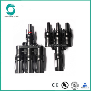 Ce TUV approved impermeable IP67 1000 v dc 2.5 mm2, 4mm2, 6mm2 16A 20A 25A 30A T tipo mc4 conector t-rama - Product Image 2