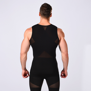 2022 nuovo Design Bodywear uomo dimagrante <span class=keywords><strong>Body</strong></span> Shaper camicia a compressione Slim Fit canottiera Shapewear personalizzato <span class=keywords><strong>Body</strong></span> Shapers uomo - Product Image 6