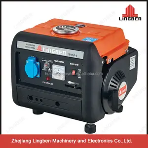 Lingben Cina Zhejiang 950 mini gruppo elettrogeno a benzina 0.65kw 650 w singolo cyliner 2 tempi LB950 E