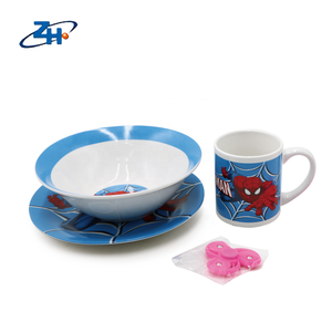 <span class=keywords><strong>Vendita</strong></span> all'ingrosso calda ragno uomo decalcomania porcellana rotonda cena set per la <span class=keywords><strong>vendita</strong></span> di nuovi prodotti - Product Image 1