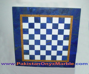 Juegos de ajedrez de lapislázuli pulido - Product Image 3