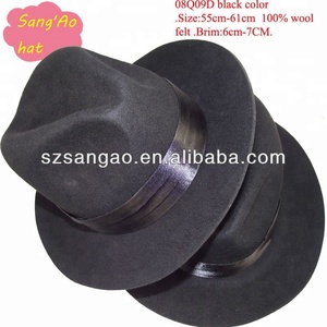 Produzione e Vendita all'Ingrosso di <span class=keywords><strong>Cappelli</strong></span> Borsalino Neri per Donne - Product Image 4